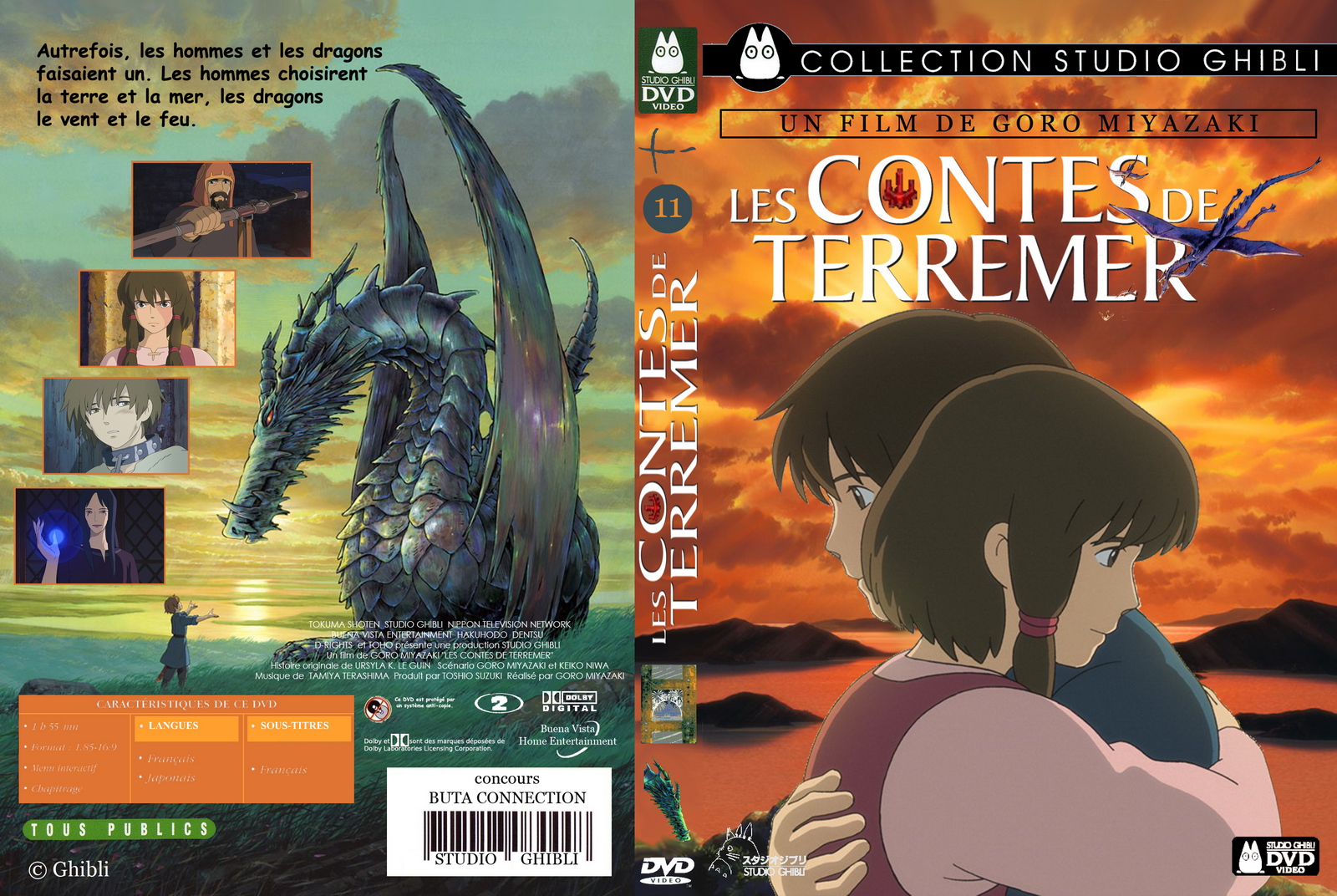 Concours de création de jaquette DVD : Les contes de Terremer - Buta  Connection