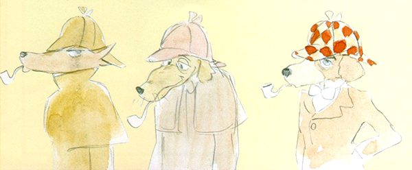 Sherlock Hound Studio Ghibli Animé Film Storyboard Conte Livre